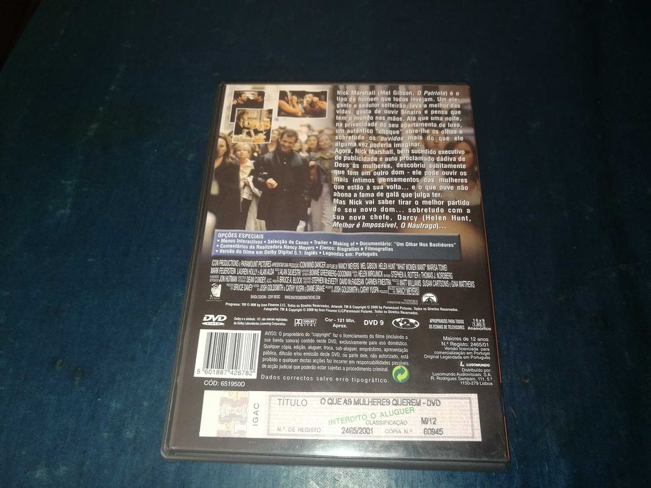 O QUE AS MULHERES QUEREM	DVD (legendado em Português)