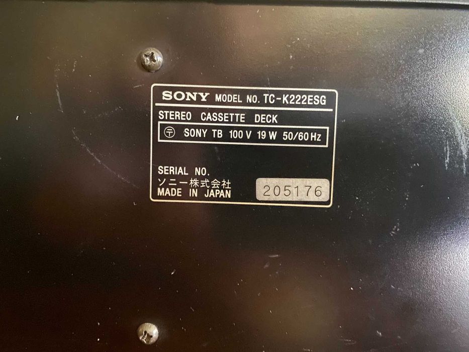 кассетная дека SONY TC-K222ESG+пульт