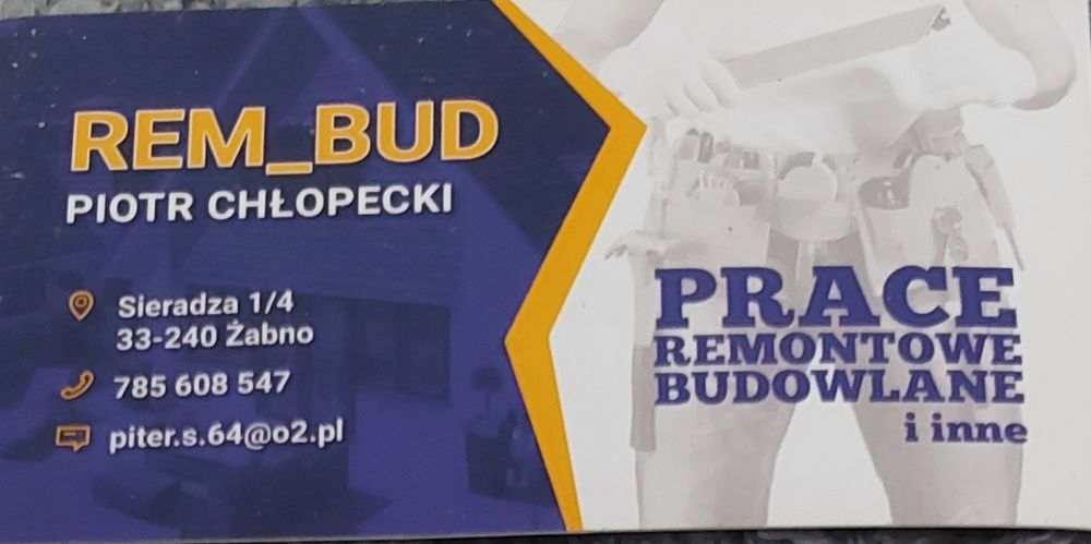 Prace remontowo - budowlane