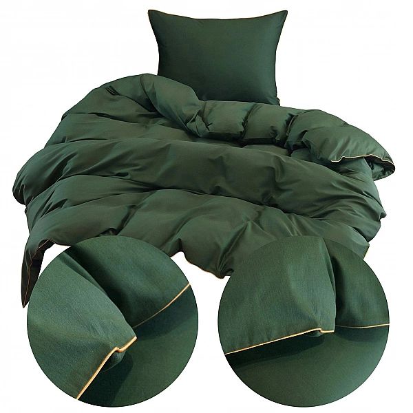 Pościel 140x200/2 części Poszewka 70x80 Satyna Bawełna Z Bizą CAN Jedn