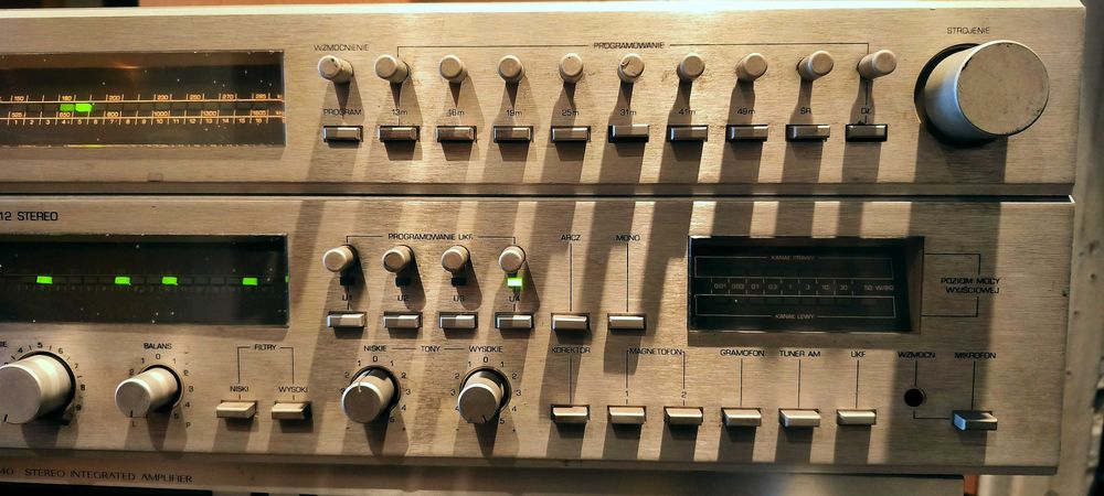Amplituner Radmor  Unitra  5412 FM Quasi Quadro Hi-Fi oryginalny i przestrojony UKF