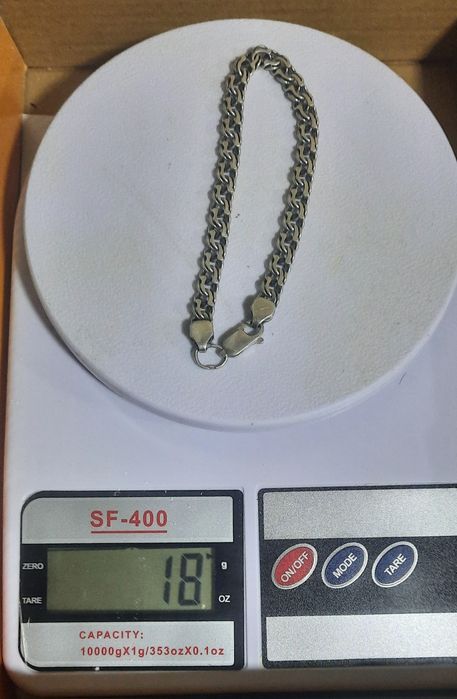 чоловічий браслет срібний