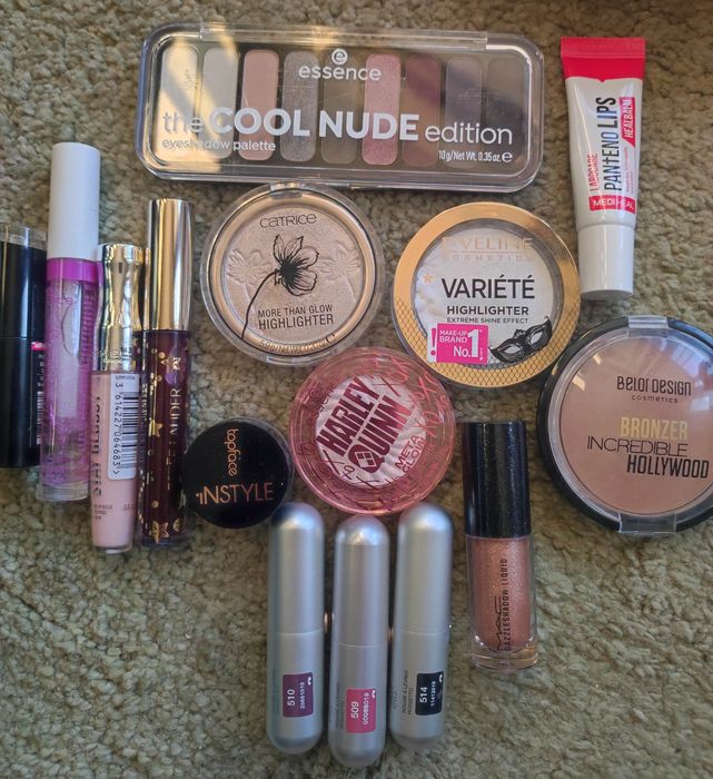 Duży zestaw kosmetyków Mac, Estee Lauder, Kiko Milano, Essence