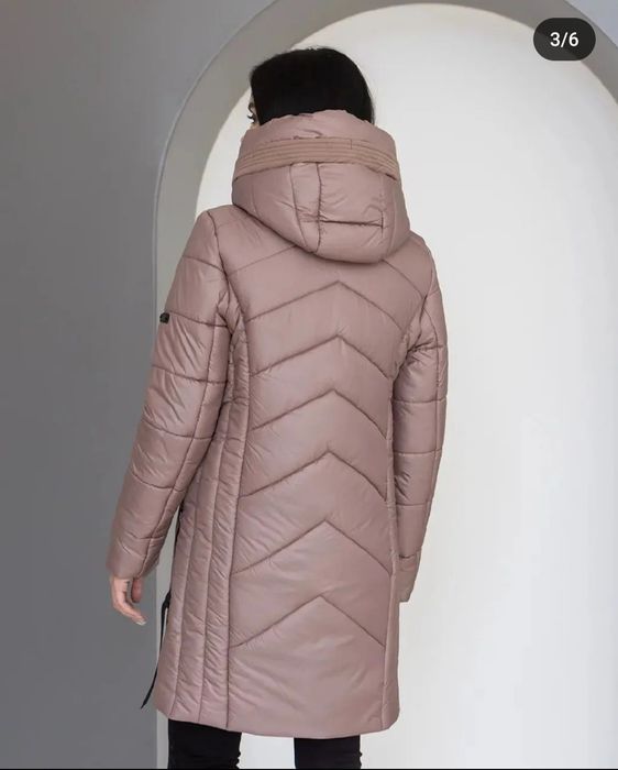 Зимовий теплий пуховик+шапка