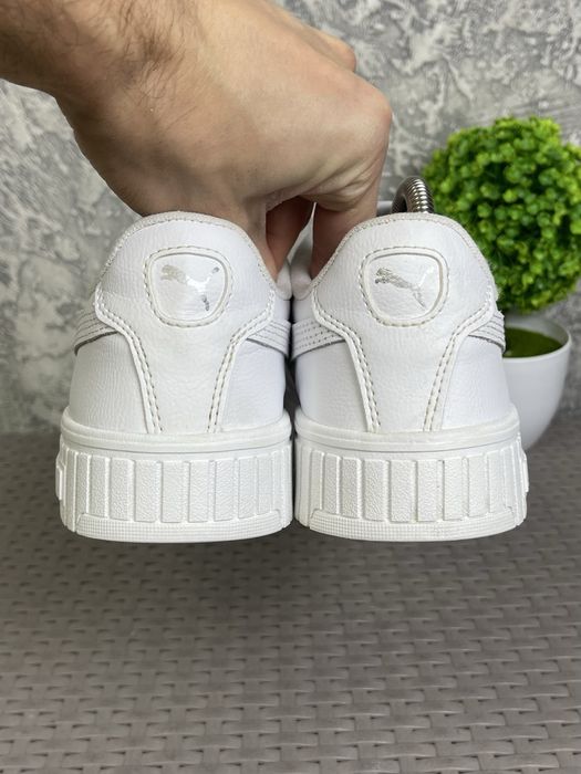 Puma Carina 2.0 кроссовки 41 размер спортивные кожаные белые