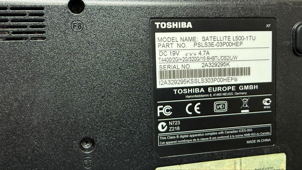 Portatil Barato Toshiba L500