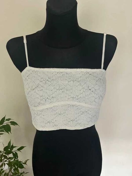 Bluzka crop top Zara roz M