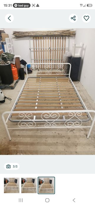 Cama ferro branca