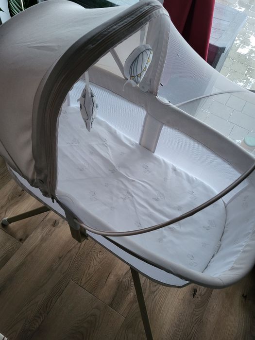 Lionelo, Malin Evo, łóżeczko z funkcją kołyski, beige natural