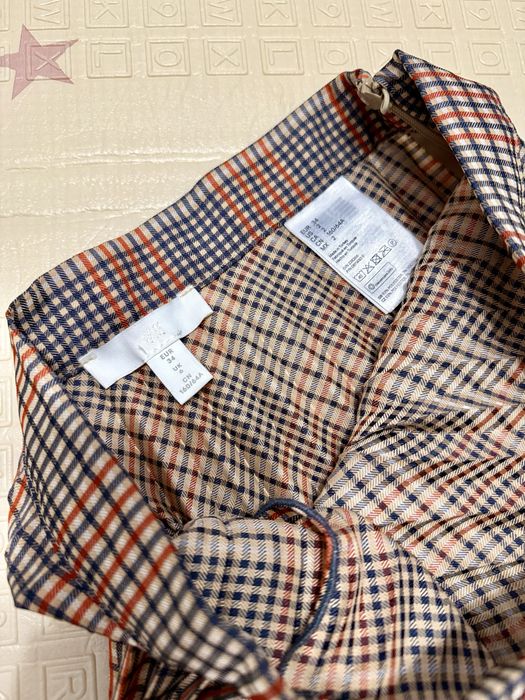 Спідниця плісе міді H&M в клітинку, розмір 34, новий стан