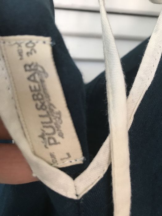 Vestido Pull and Bear, azul turquesa primavera- verao Tam L