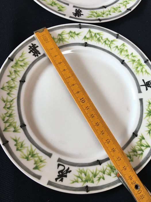 Talerze deserowe, sushi,  porcelana