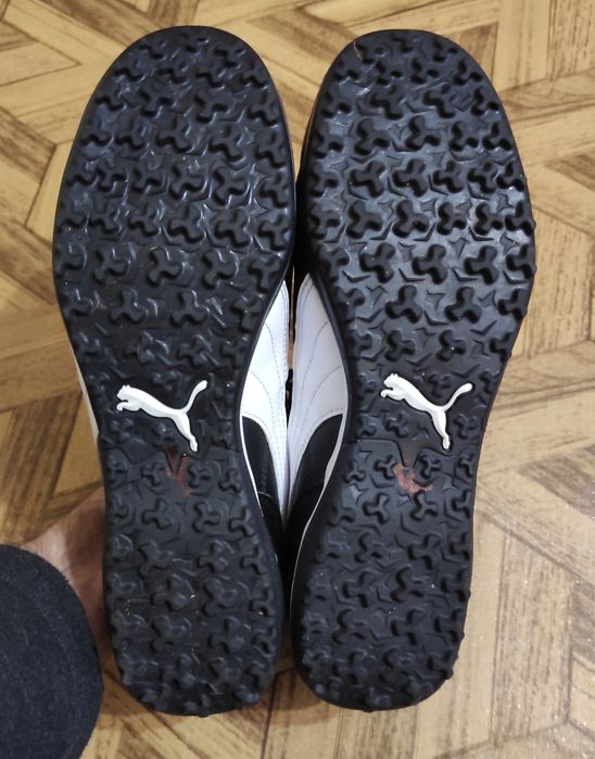 Футбольные кроссовки скороножки PUMA King Кожаные Оригинал 46 размер