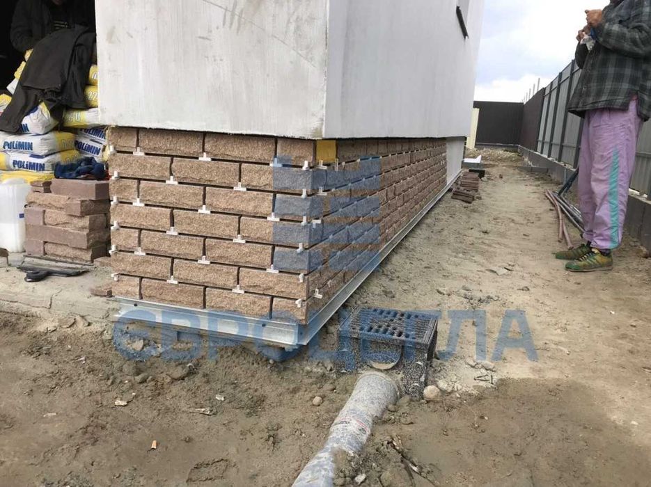 Фасадна облицювальна плитка рвана скала, цокольна плитка ЄВРОЦЕГЛА