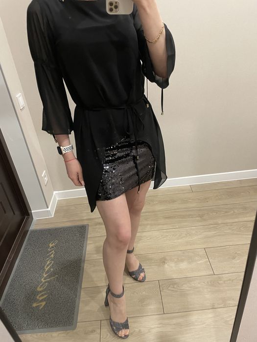 Платье новое, юбка пайетки