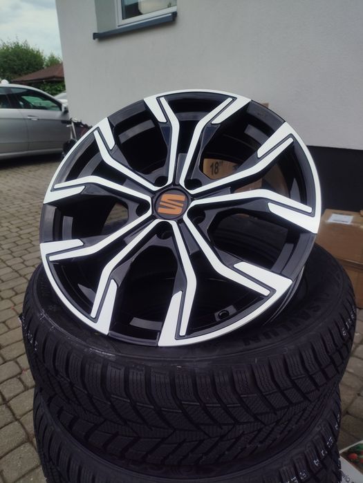 Nowe alufelgi felgi aluminiowe 17 5x100 57.1 Seat arona Leon Ibiza  VW tcross t cross TAIGO t-cross  polo golf roomster rapid