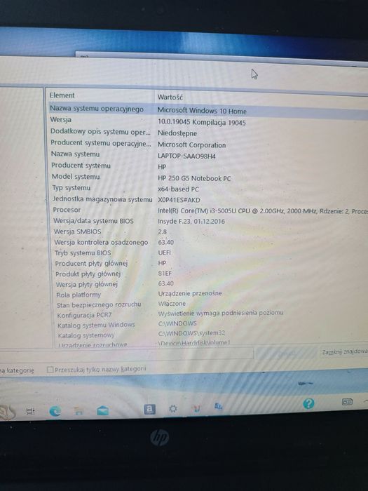 Laptop HP 250 G5  i3