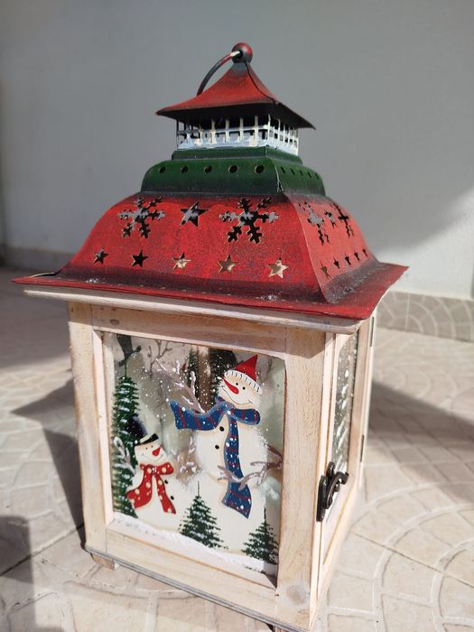 Porta velas de Natal