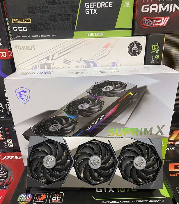 Видеокарта MSI GEFORCE SUPRIM X RTX 3080 10Gb LHR и другие карты ОБМЕН
