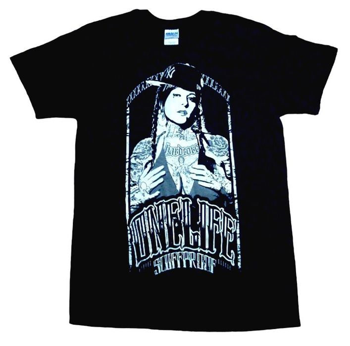 Gildan Девушка Ганста Хардкор Унисекс футболка