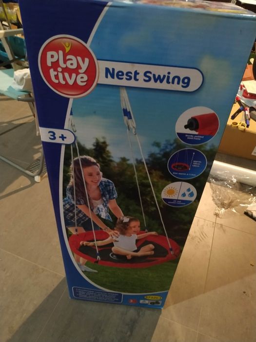 Huśtawka xxl BOCIANIE GNIAZDO 113cm OGRODOWA 150kg