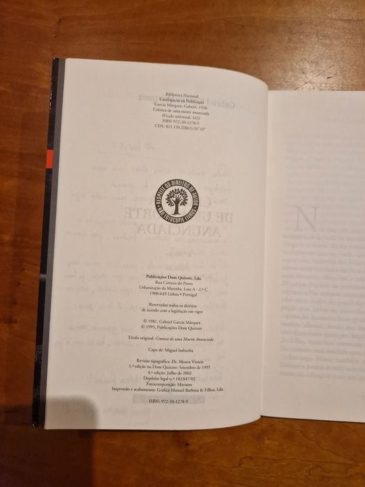 "O Amor nos Tempos de Cólera" e Crónica de Uma Morte Anunciada".