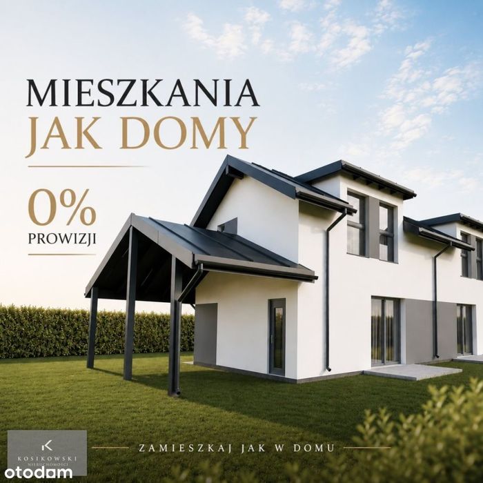 Mieszkania Jak Domy – ogród i wiata w cenie !