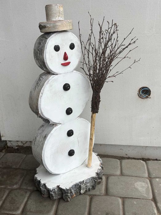 Ozdoby! Drewniany bałwanek