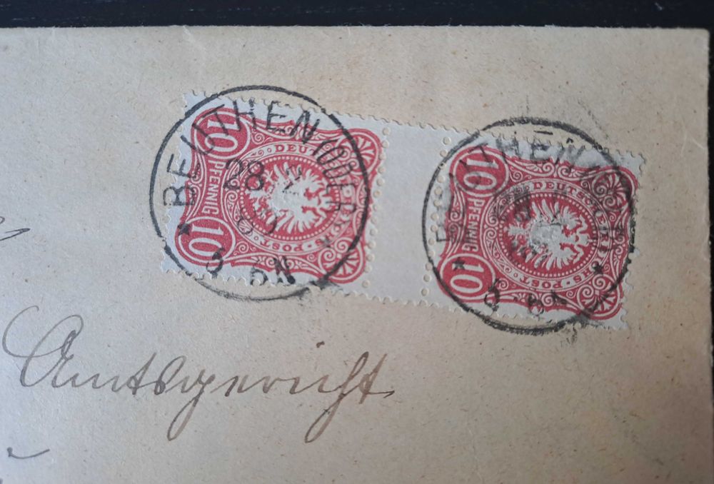 Obwoluta listu z XIXw