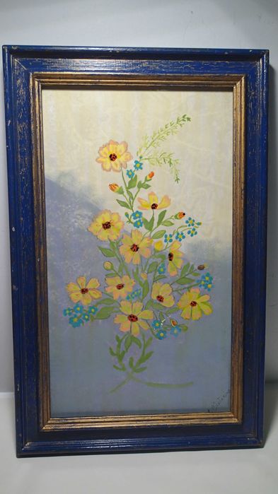 Placa de cerâmica pintada á mão