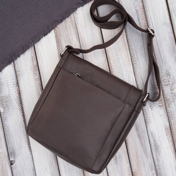 listonoszka męska na ramię klasyczna ze skóry naturalnej