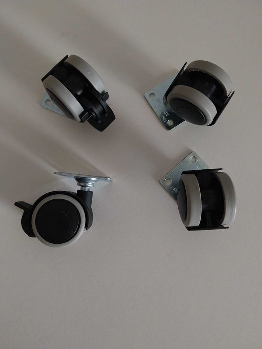 Conjunto 4 Rodas / Rodízios para Moveis (Novos Nunca Usados)
