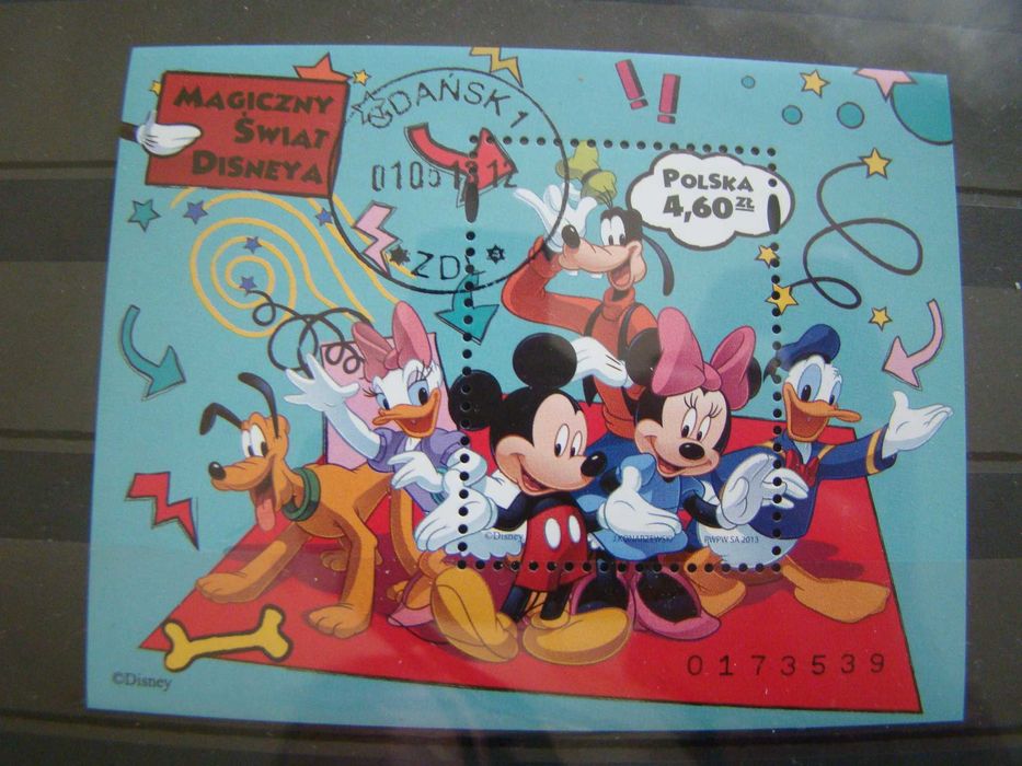 Znaczki Disneya - 2013 Polska Disney Magiczny Świat zestaw 4 bloczków