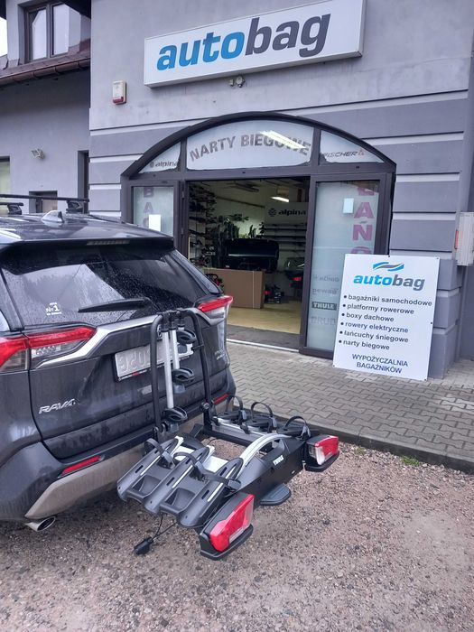 Platforma rowerowa na 3 rowery Thule VeloCompact 926 - godna polecenia, lekki, kompaktowy bagażnik. Możliwość dostawki na 4 rower