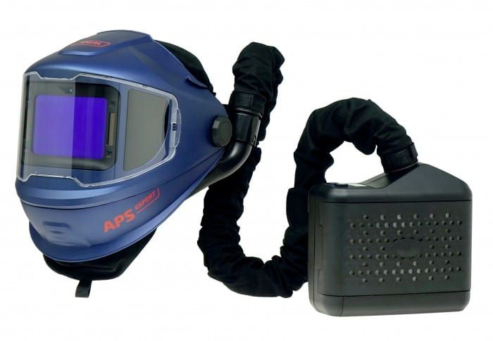 Przyłbica z nawiewem podnoszona / kompletna jednostka nawiewowa/ torba