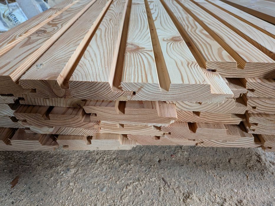 Deska elewacyjna DUO ROMB - Modrzew,  28mm x 135mm