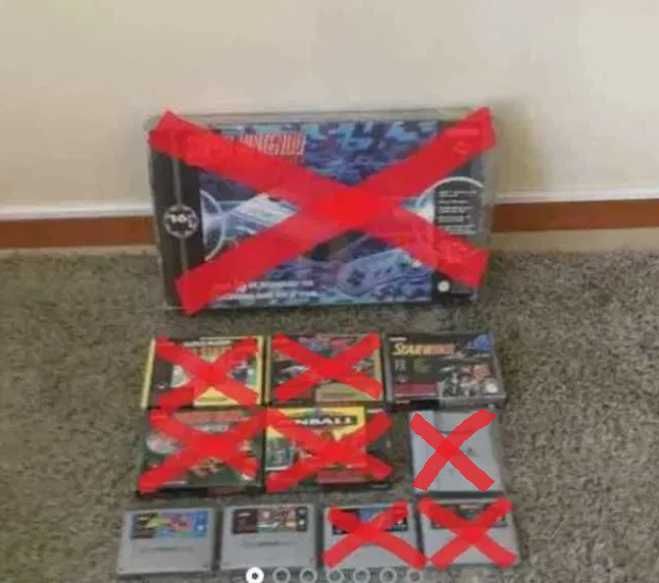 Consola snes supernintendo super nintendo + jogos + adaptador