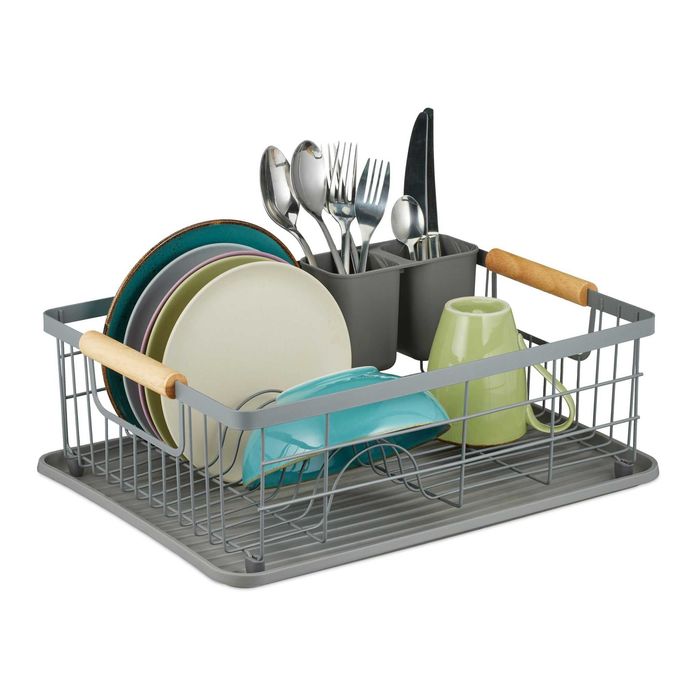 Suszarka do naczyń z tacą ociekową Relaxdays