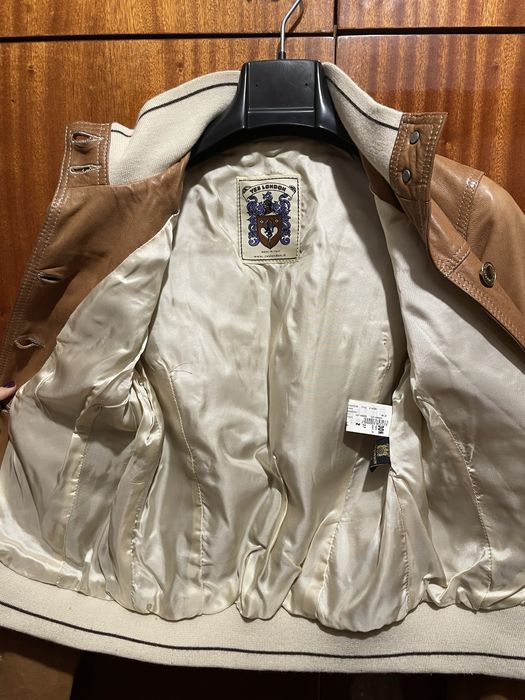 Жіночий піджак YESLONDON, шкіряний, 42 розмір, демісезон