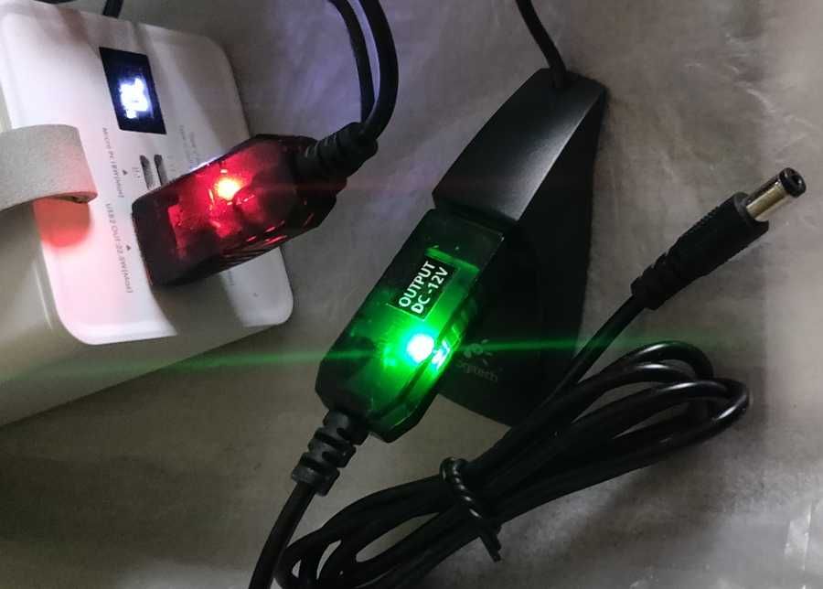 Кабель питания USB-DC 12V/1А 5.5 х 2.1mm - для WiFi роутера, модема