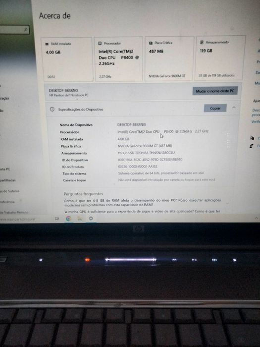 HP Pavilion DV7 portatil