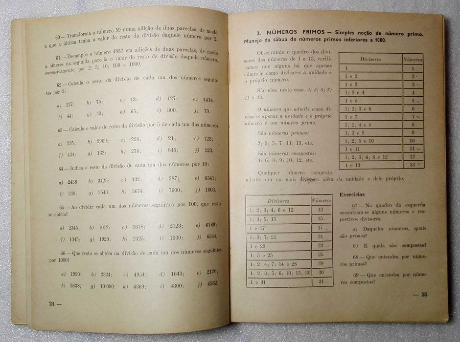 Livro Exercicios de  Matemática Caderno - 6ª classe