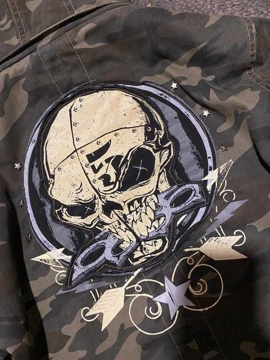 Kurtka damska Parka Five Finger death punch camo moro S M Emp emo goth