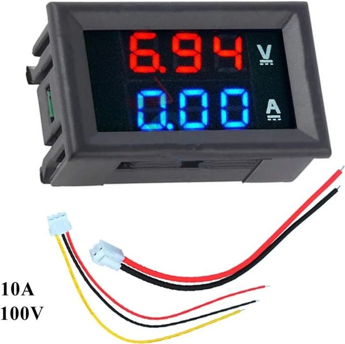 Voltomierz Amperomierz Miernik 0-100Volt do zabudowy Wyświetlacz LED
M