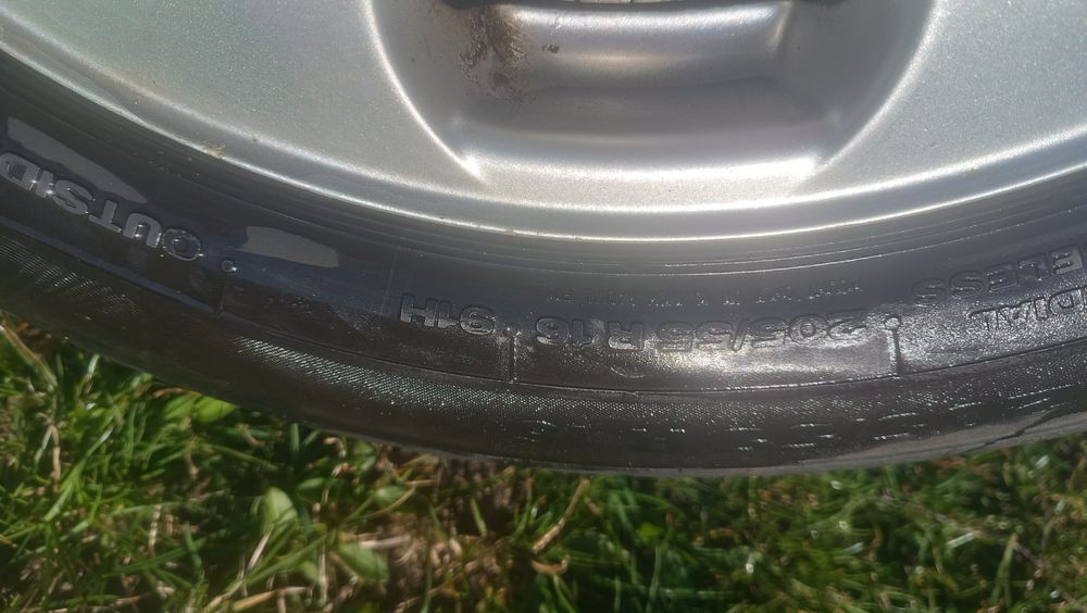 Felgi aluminiowe koła 205/55 R16 opony Continental