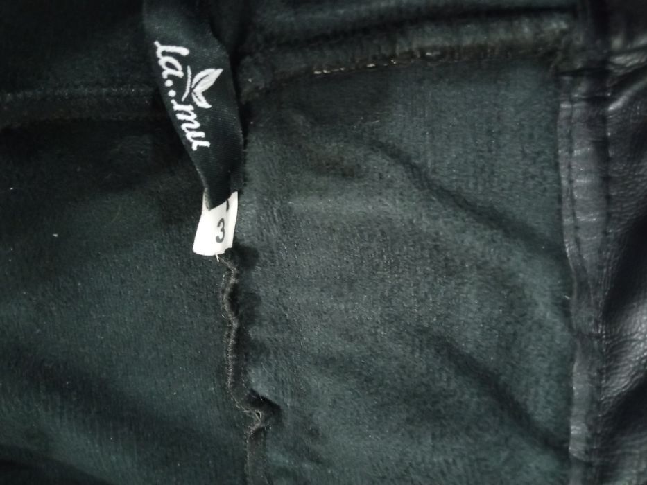 Spodnie z eko skóry rozm xl czarne La..mu