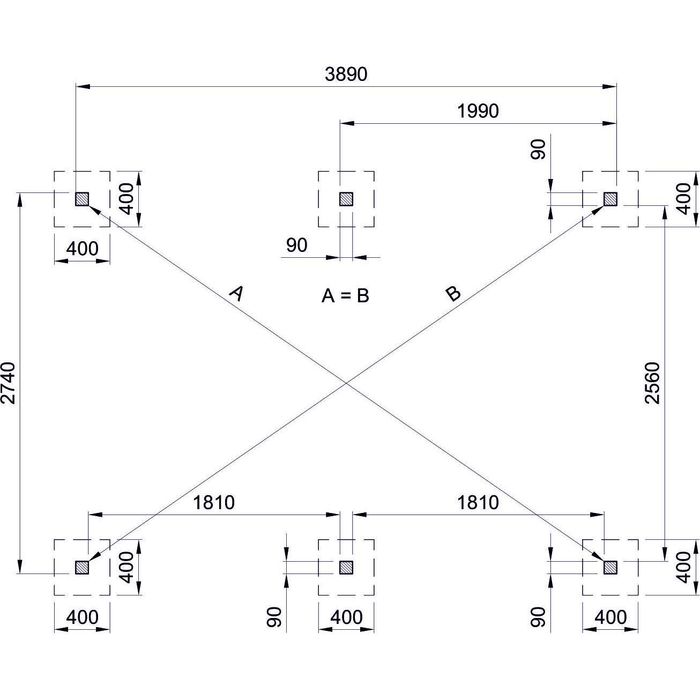 WIATA GARAŻOWA 300x500cm Carport - Płyta PVC