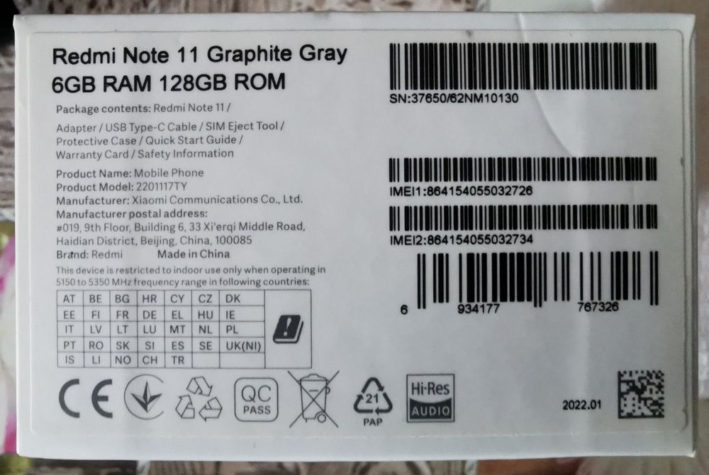 Xiaomi Redmi Note 11 6/128