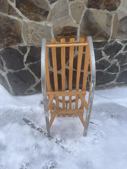 Великі дерев'яні сані Kruzzel