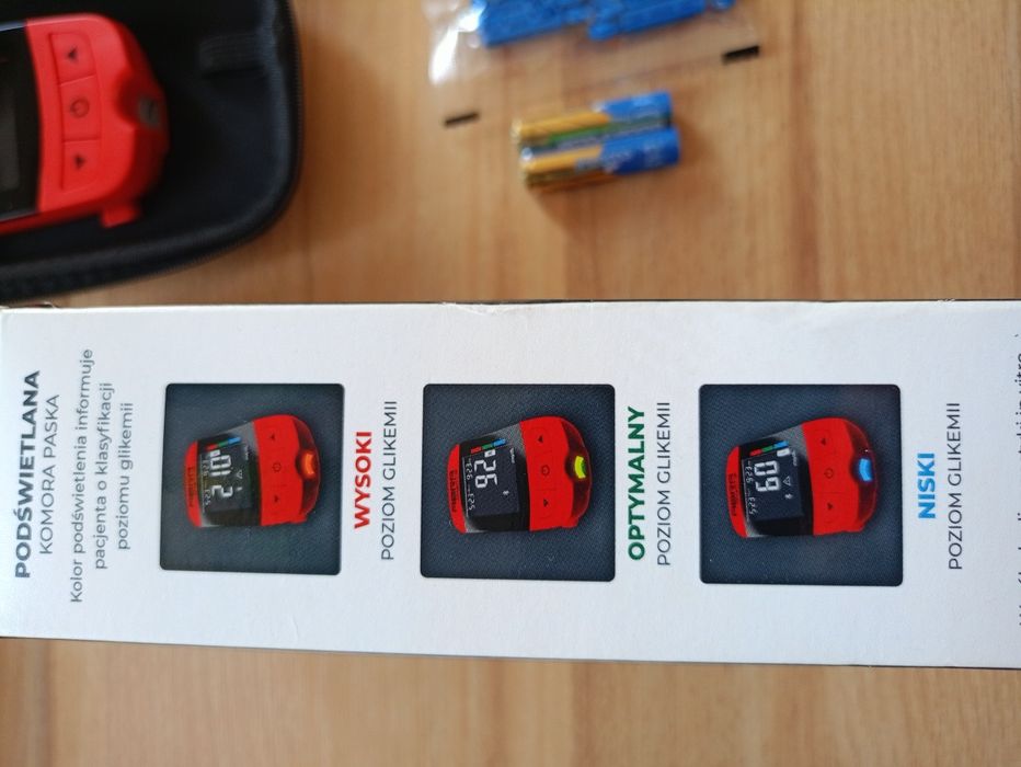 Glukometr ABRA Smart BT – nowy, zestaw, Bluetooth, bez pasków